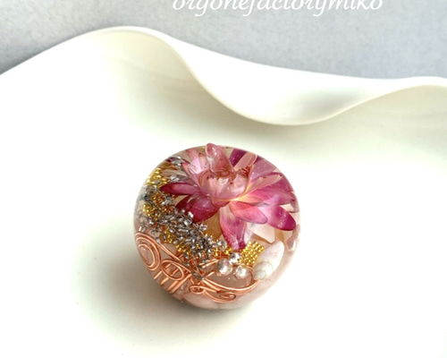 金運 恋愛 幸運メモリーオイル入り りんご オルゴナイト その他