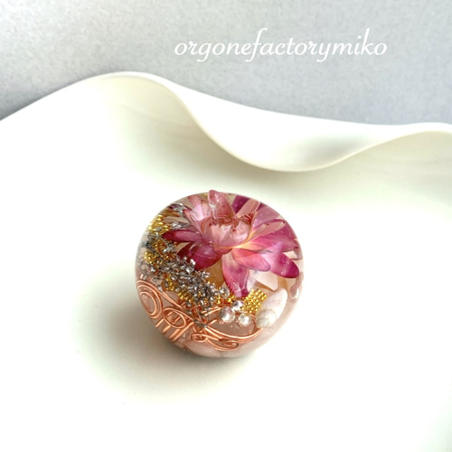 金運 恋愛 幸運メモリーオイル入り りんご オルゴナイト その他