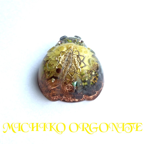 フラワーオブライフ 縁起物 てんとう虫さん 金運アップ 金運 幸運 癒し