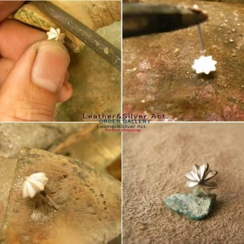 ハンドメイド アポロコンチョピアス シルバー925 シルバーピアス ハンドメイド アポロコンチョピアス シルバー925 シルバーピアス