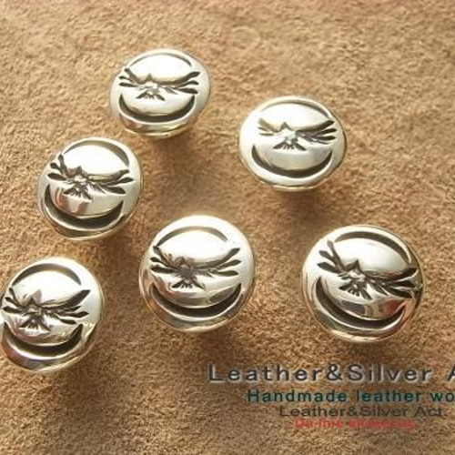 シルバーイーグルコンチョ15㎜ シルバーコンチョ シルバー925コンチョ