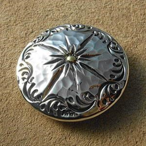 槌目コンチョ シルバー925コンチョ レザークラフト金具 ハンドメイド  