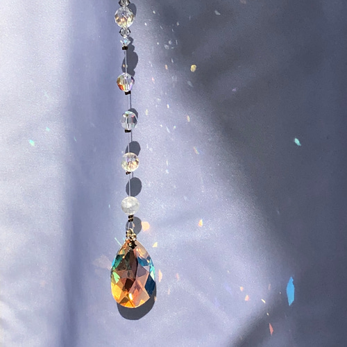 【神聖幾何学】サンキャッチャー　フラワーオブライフ　4点セット サンキャッチャー 風水インテリア 天然石付き フラワーオブライフ