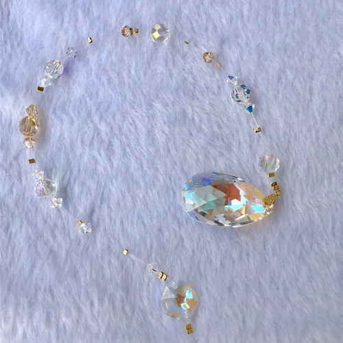 【神聖幾何学】サンキャッチャー　フラワーオブライフ　4点セット サンキャッチャー 風水インテリア 天然石付き フラワーオブライフ