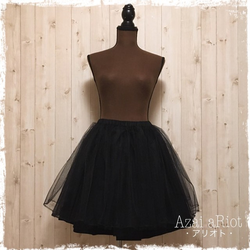 綿裏地付きでチクチクしないパニエ（ふんわりタイプ）☆ソフト＆ハード