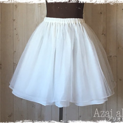 綿裏地付きでチクチクしないパニエ（ふんわりタイプ）☆ソフト＆ハード