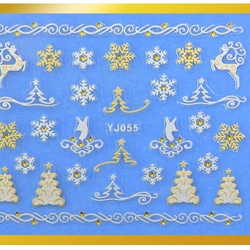 【レジン・ネイル】　クリスマス　高品質ネイルシール　ＹＪ０５５　1枚 3枚目の画像