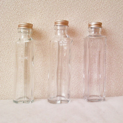 【Ｂ　ハート】ハーバリウム　ガラス瓶　５個 2枚目の画像