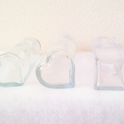 【Ｂ　ハート】ハーバリウム　ガラス瓶　５個 3枚目の画像