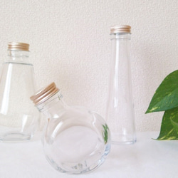 【電球型ガラス瓶】ハーバリウム　ガラス瓶　２個　２１８ｃｃ 4枚目の画像