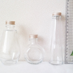 【電球型ガラス瓶】ハーバリウム　ガラス瓶　２個　２１８ｃｃ 5枚目の画像
