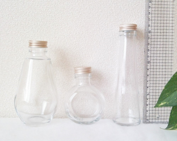 【電球型ガラス瓶】ハーバリウム　ガラス瓶　２個　２１８ｃｃ 5枚目の画像