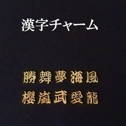 【櫻】漢字チャーム　２個 1枚目の画像