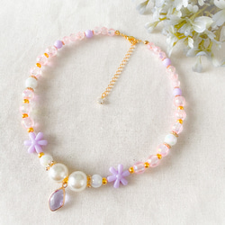 【sold out】little princess ＊ summer - girly flower キッズ イヤリング 3枚目の画像