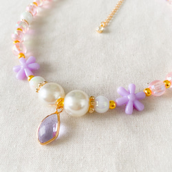 【sold out】little princess ＊ summer - girly flower キッズ イヤリング 4枚目の画像