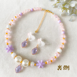 【sold out】little princess ＊ summer - girly flower キッズ イヤリング 6枚目の画像