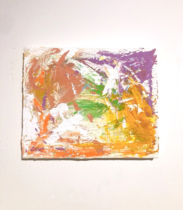 額装アクリル抽象画(原画) 「繋がる瞬間」 - Artist 紫乃