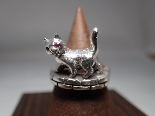 シルバーリング　ねこさんぽ