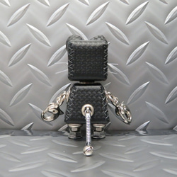ネコ型革ロボット レザキャット（黒） 6枚目の画像
