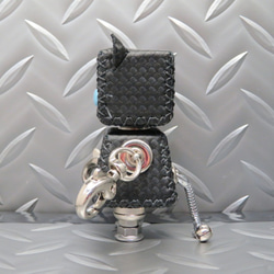ネコ型革ロボット レザキャット（黒） 5枚目の画像