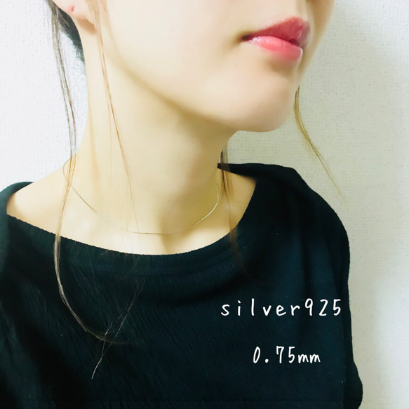 大人気silver925スネークチョーカースネークチェーンスネークネックレス 1枚目の画像