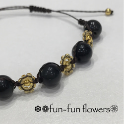 天然石 fun fun flowers＊ レインボーオブシディアン 1枚目の画像
