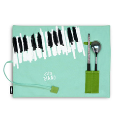 【DoBo】樂符餐具餐墊組(熱情琴鍵) 第1張的照片