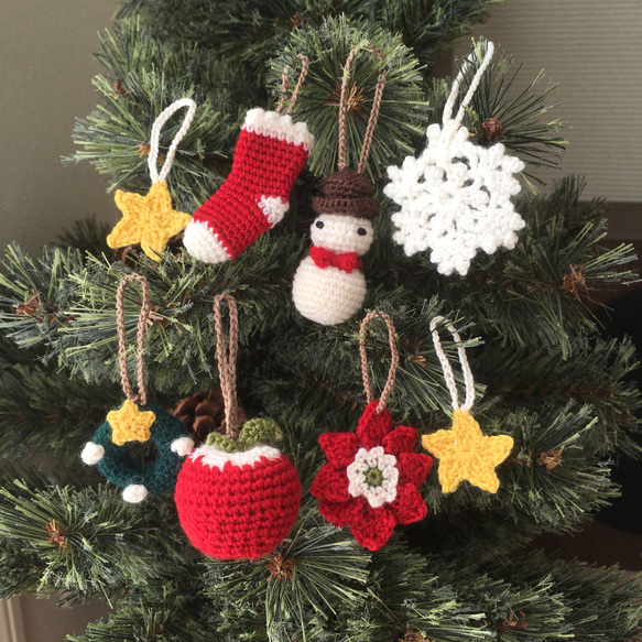 クリスマス限定 毛糸のほっこりクリスマスオーナメント☆クリスマス