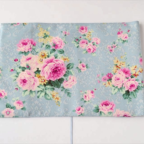 単行本ブックカバー ロココ調薔薇 ブルー ブックカバー kurutohana