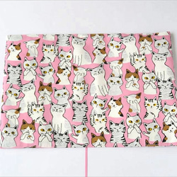 単行本ブックカバー　猫のしぐさあるある　ピンク 2枚目の画像