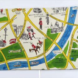 文庫本ブックカバー　ロンドンマップ 2枚目の画像