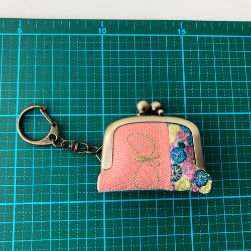 ミナペルホネン ハンドメイドがま口希少chum flowercake piha ミナペルホネンハンドメイドがま口希少水色chum flowercake piha ミナ