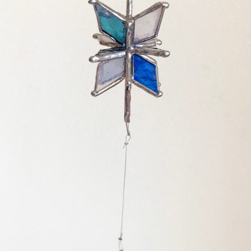 ステンドグラスの吊り下げモビール 星のきらめき カラーミックス