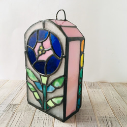 ステンドグラス 行灯ランプ(チェリーブロッサム) スタンドライト