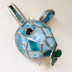 ハチドリ ハミングバード ステンドグラス オーナメント（ガラス細工