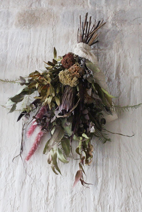 ワイルドフラワーのスワッグ・ドライフラワー ドライフラワー