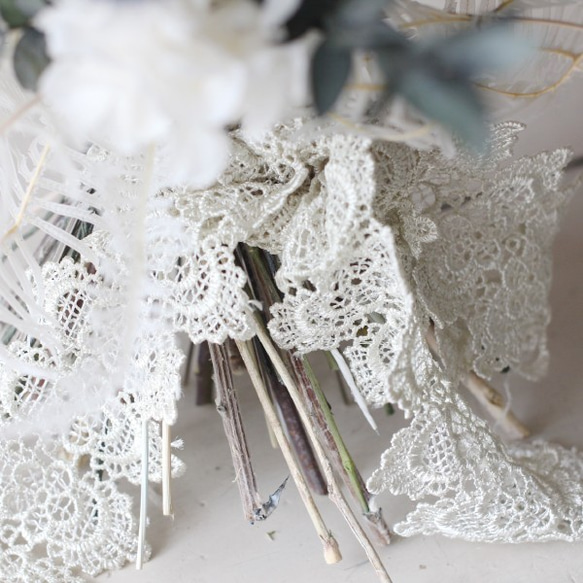 ブルーフラワーのスタンドブーケ・ドライフラワー 3枚目の画像