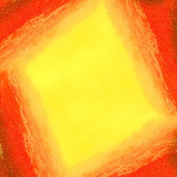 フレンチスタイルのオレンジプリントミックスシルクラージスクエアスカーフ from a friend of mine 4枚目の画像