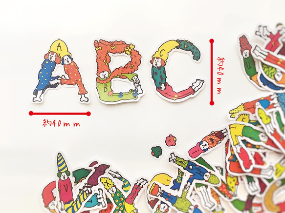 【アルファベットシール】NEW ABC PEOPLE〜全身でアルファベットを表現する人たち〜 3枚目の画像