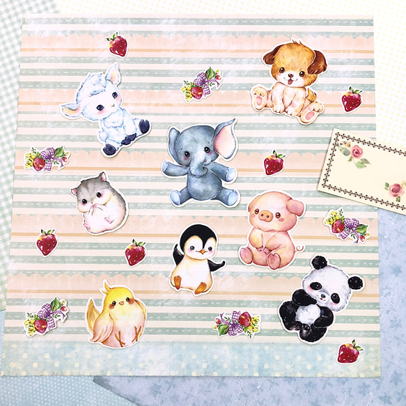 Animals Stickers【I Love strawberry! - 羊羊 Sheep】 第2張的照片