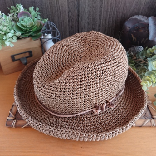 受注制作】ほんのり中折れ《SASAWASHI》帽子 ハット koioka 通販 受注制作】ほんのり中折れ《SASAWASHI》帽子 ハット koioka 通販
