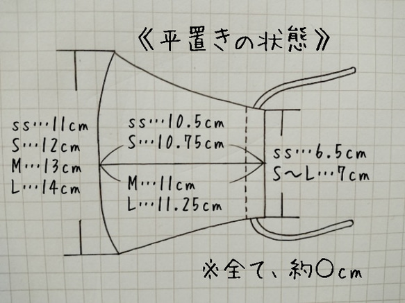 【受注制作】《asobigokoroマスク》Cotton＋ダブルガーゼ 【サイドポケット付き】 9枚目の画像