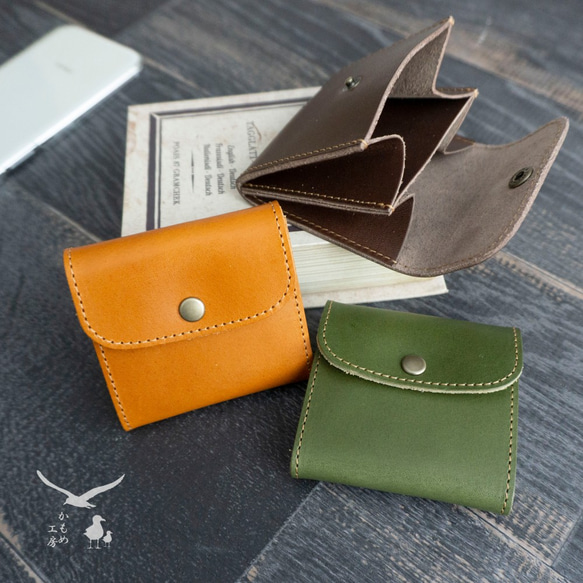 MONCLER ケース・小銭入れ オレンジ・カーキ MONCLER コインケース