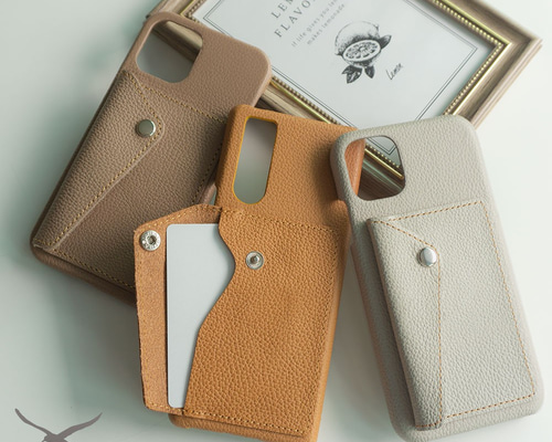 BREE レザーケース ベージュ BREE ANA コラボ レザー パスケース ベージュ ヌメ革 - メルカリ