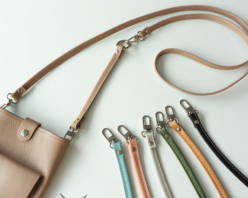 ヘルツ　ショルダーポシェット　プルアップレザー　ツートンカラー使用 206 ファッション ヘルツ ショルダーポシェット プルアップ