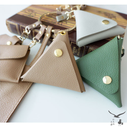 三角レザーケース リングショルダー用 【 シュリンクレザー 】 レジ袋