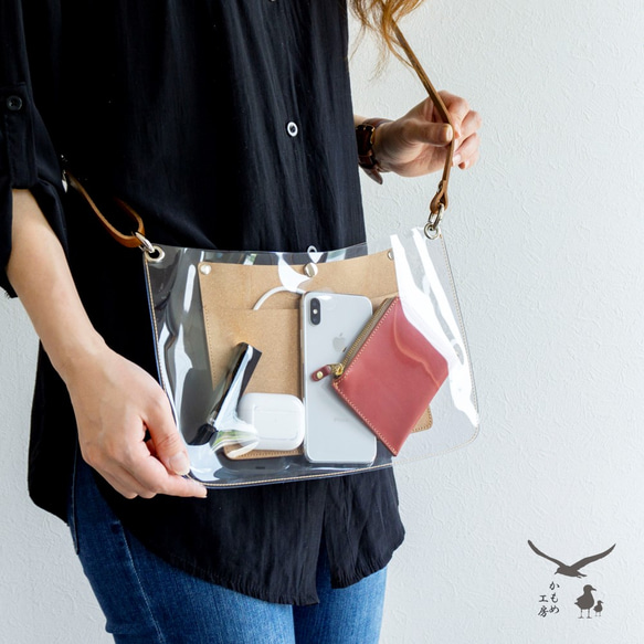 クリア サコッシュ -original- 】 PVC 夏 サマー 防水 ポシェット