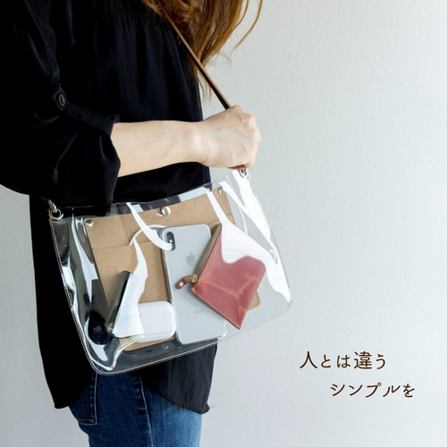 クリア サコッシュ -original- 】 PVC 夏 サマー 防水 ポシェット