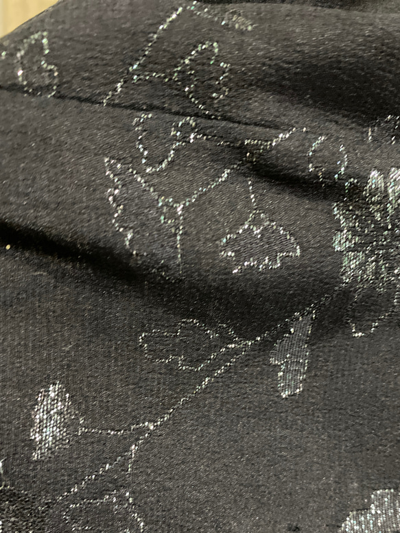 最終SALE❣️ご購入okです。着物リメイク　ラメ羽織リメイク　コーディガン 5枚目の画像