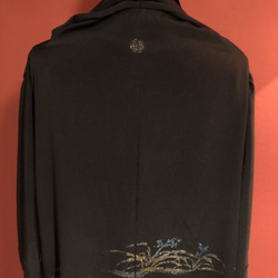 #盛岡工房 着物リメイク 黒羽織からのコーディガン 受注製作致します！こちらは見本です。 10枚目の画像